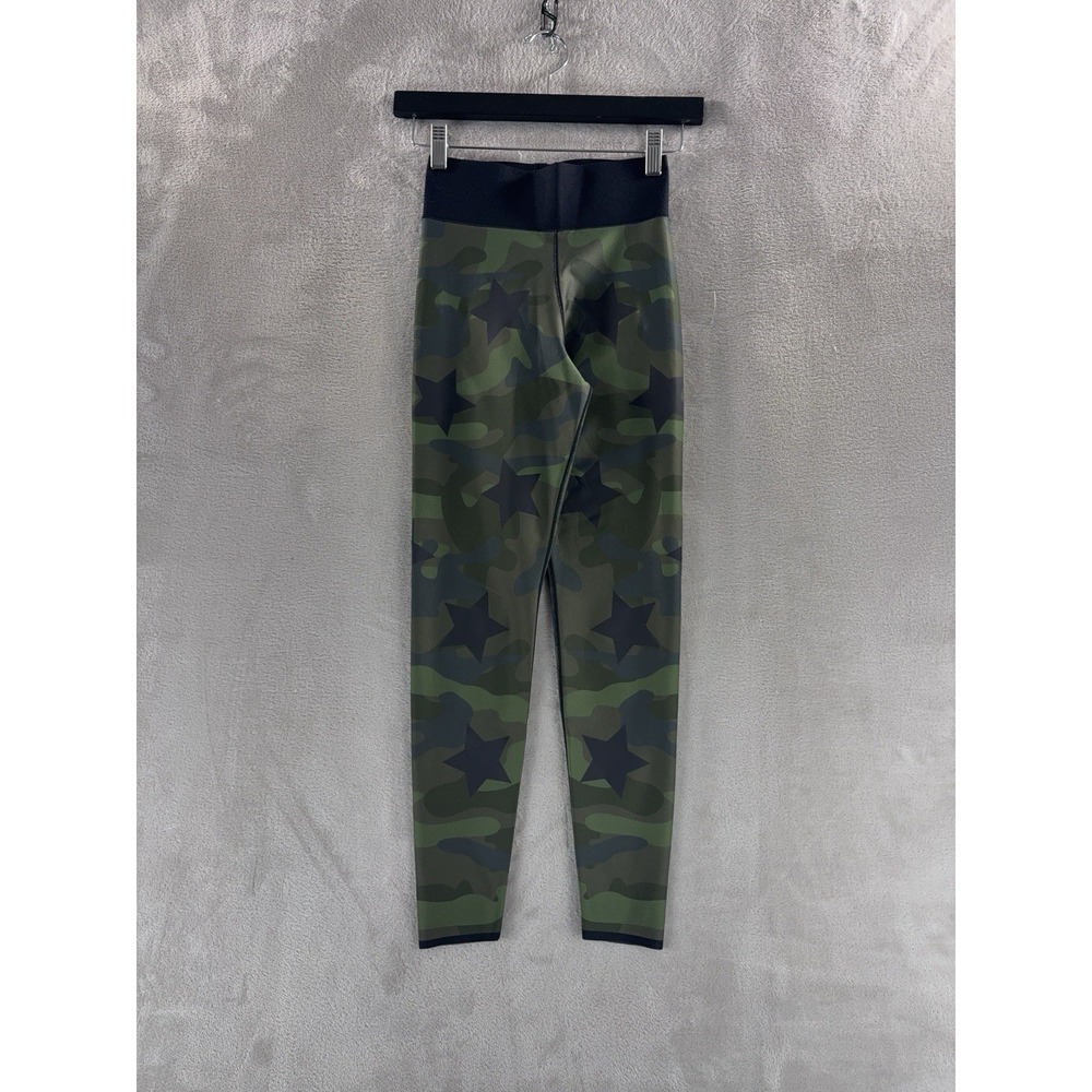 Ultracor Leggings Womens Size Small Green Camo Star Print Athletic Performance